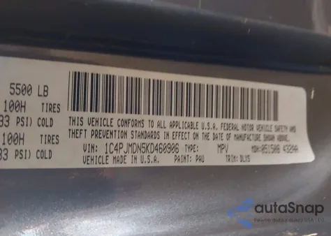 2019 Jeep Cherokee Limited 4X4 from USA, damaged, VIN 1C4PJMDN5KD460906